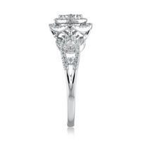 1/2 ct. tw. Diamond Halo Ring 10K White Gold