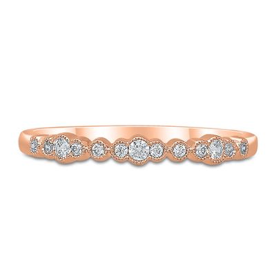 1/10 ct. tw. Diamond Stack Band 10K Rose Gold