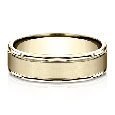 Men's Band 10K Yellow Gold, 6MM