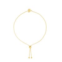 Mini Palm Tree Necklace in 14K Yellow Gold