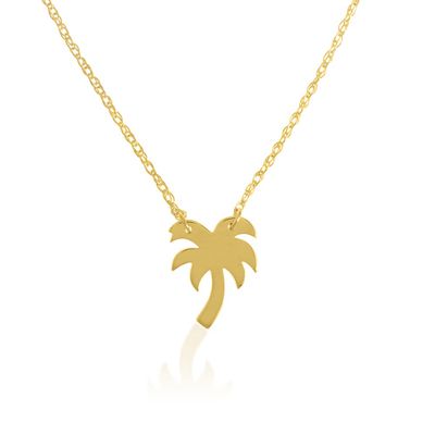 Mini Palm Tree Bolo Bracelet in 14K Yellow Gold