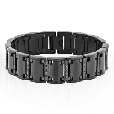 Men's 1 ct. tw. Diamond Bracelet in Stainless Steel