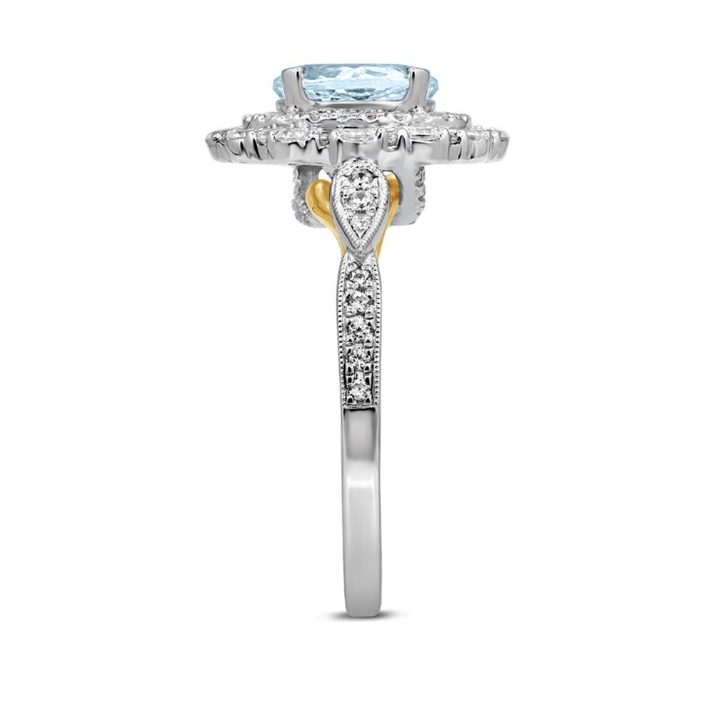 Truly Zac Posen 14k Yellow And White Gold 1 3/8 Ctw Diamond Engagement Ring  | Engagement Rings | Jewelry & Watches | Shop The Exchange