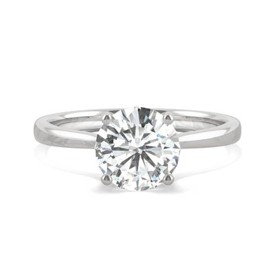3/8 ct. tw. Lab-Created Moissanite Solitaire Ring 14K White Gold