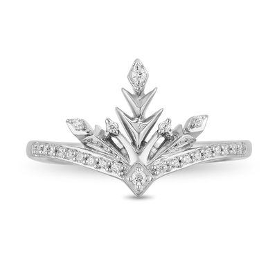 Elsa Diamond Chevron Ring Sterling Silver (1/10 ct. tw.)
