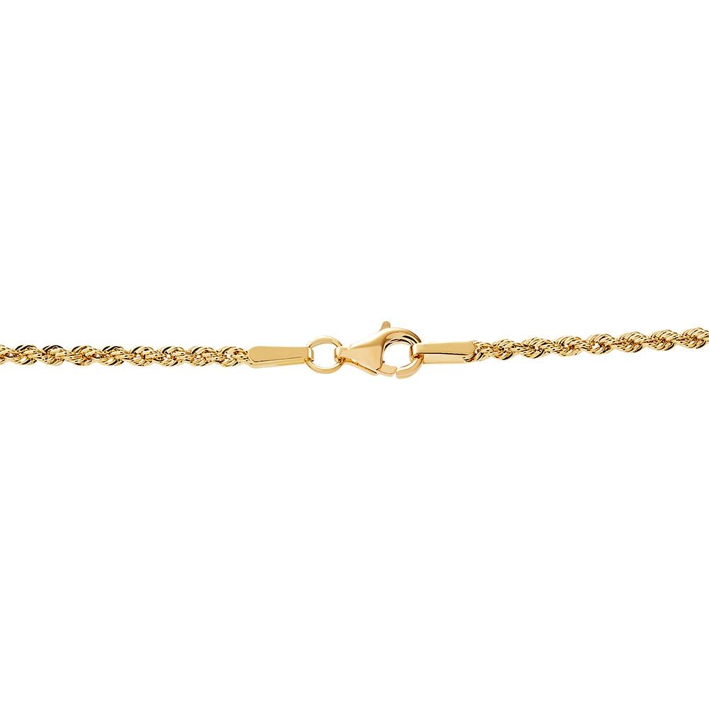 Tri-Layer Rope Necklace in 14K Yellow Gold