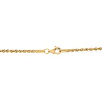 Tri-Layer Rope Necklace in 14K Yellow Gold