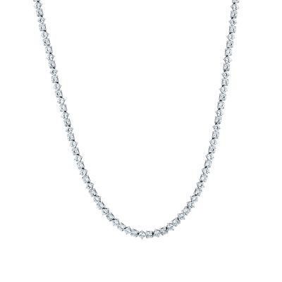7 1/2 ct. tw. Lab Grown Diamond Tennis Necklace in 14K White Gold