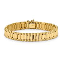 Men's Link Bracelet in 14K Yellow Gold