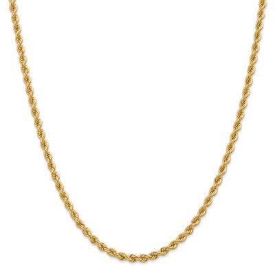 Men's Rope Chain in 14K Yellow Gold, 28"