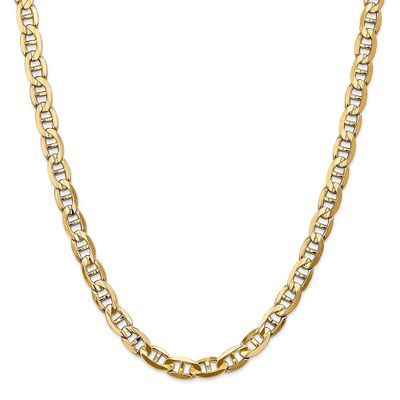 Men's Concave Anchor Chain in 14K Yellow Gold