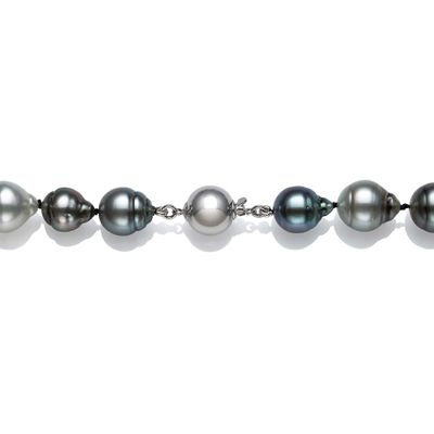 Baroque Pearl Necklace in Sterling Silver