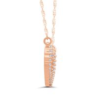 1/8 ct. tw. Diamond Necklace in 10K Rose Gold
