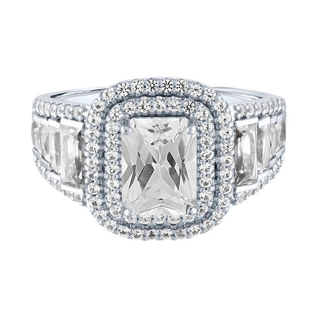 Charter Club Double Halo Crystal Center Ring, Created for Macy's