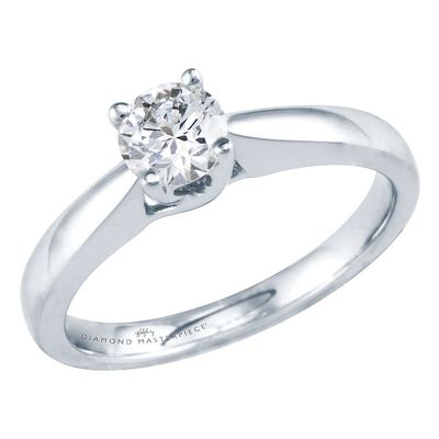 Helzberg Diamond Masterpiece® 1/2 ct. tw. Solitaire Engagement Ring 18K Gold