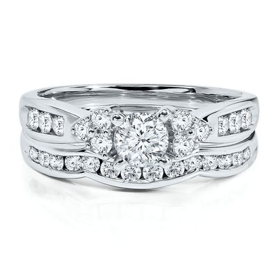 Helzberg Radiant Star® 1 ct. tw. Diamond Engagement Ring 14K Gold