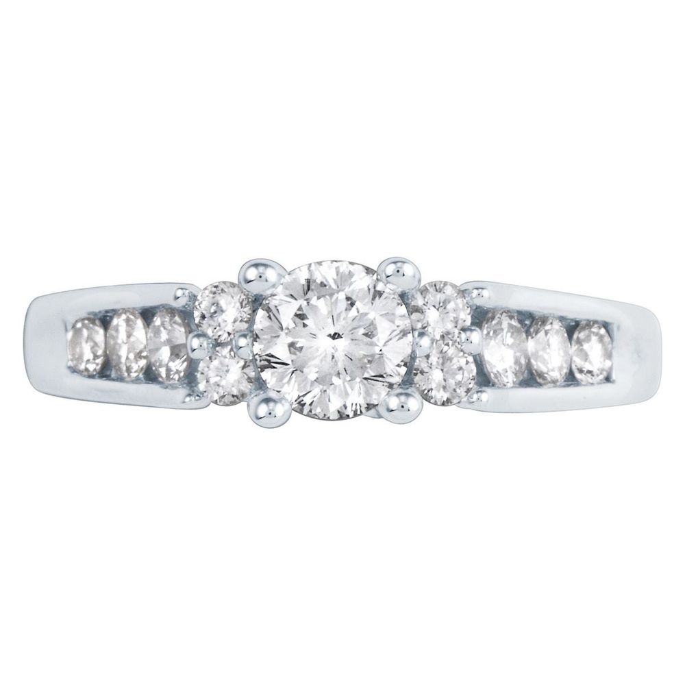 Helzberg Radiant Star® 1 ct. tw. Round Diamond Engagement Ring 14K Gold