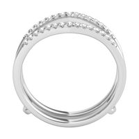 1/7 ct. tw. Diamond Solitaire Ring Enhancer 14K White Gold