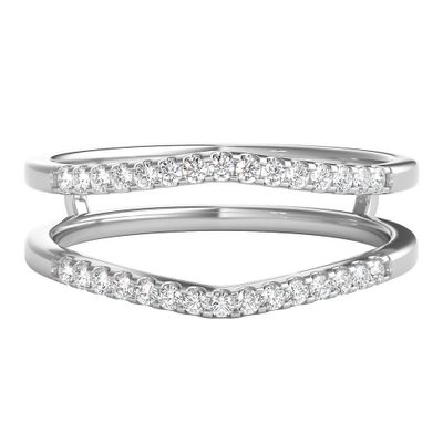 1/7 ct. tw. Diamond Solitaire Ring Enhancer 14K White Gold