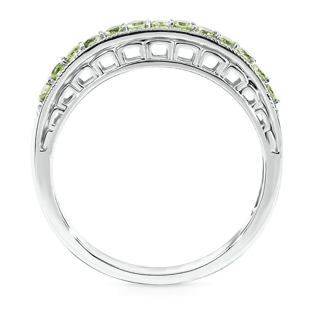 Peridot Stack Ring Sterling Silver