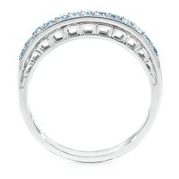 Blue Topaz Stacking Ring Sterling Silver