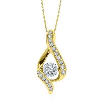 3/8 ct. tw. Diamond Pendant in 14K Yellow Gold