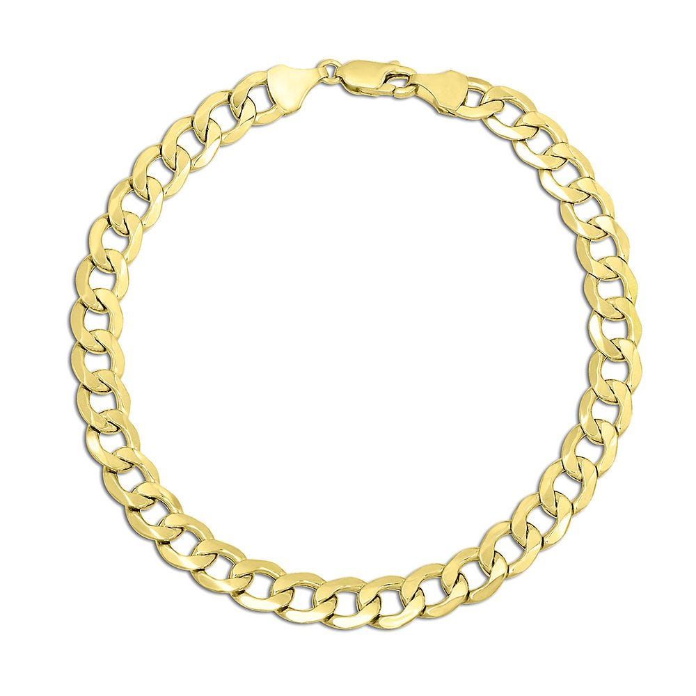 Endura Gold® Men's Curb Bracelet in 14K Yellow Gold
