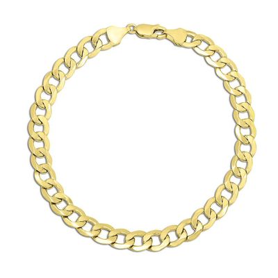 Endura Gold® Men's Curb Bracelet in 14K Yellow Gold