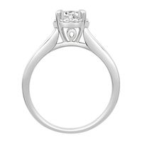 7/8 ct. tw. Diamond Halo Engagment Ring 14K White Gold