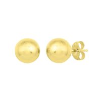 Endura Gold® Polished Ball Stud Earrings in 14K Yellow Gold