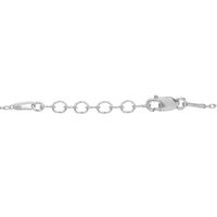 1/10 ct. tw. Diamond Sideways Cross Necklace in Sterling Silver
