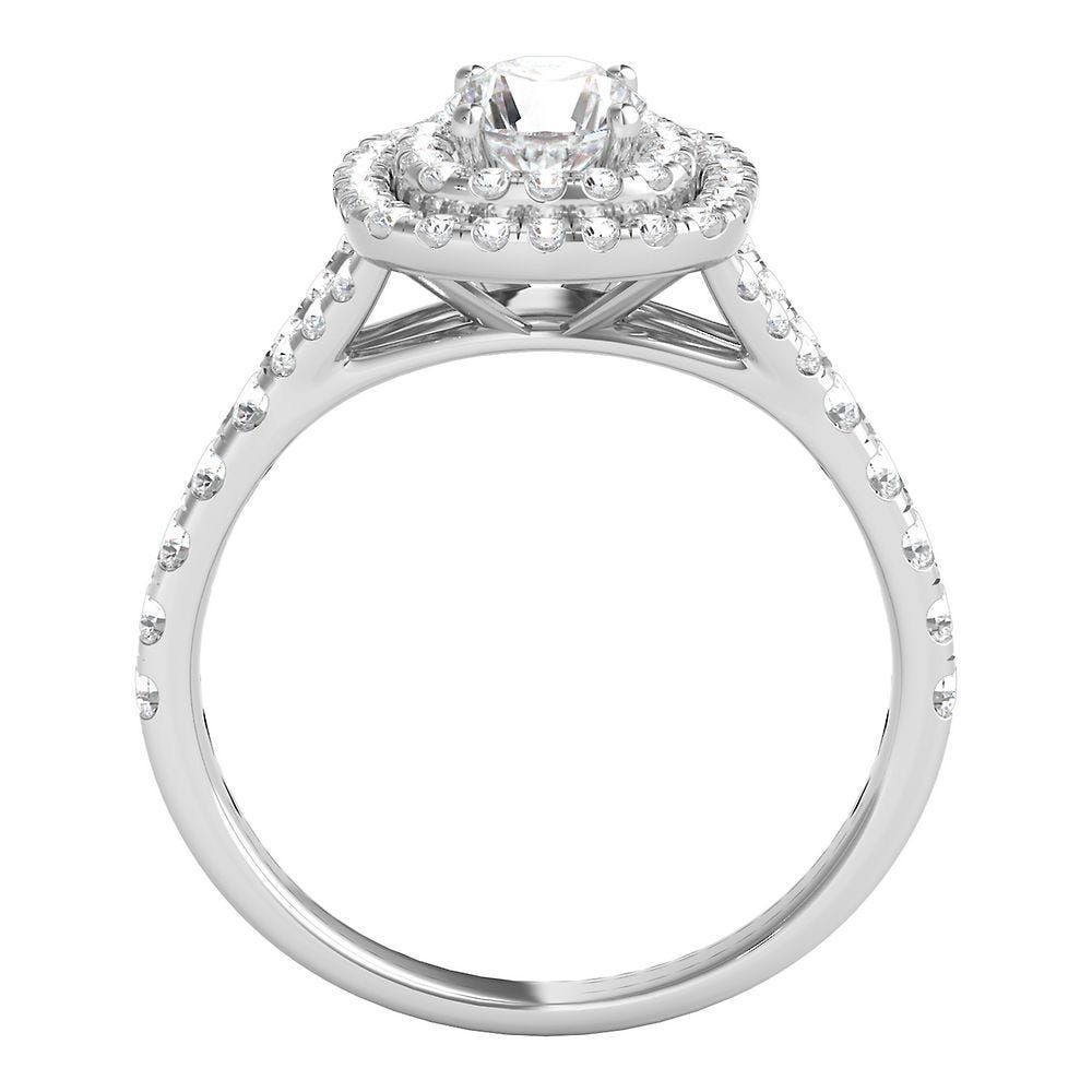 1 ct. tw. Diamond Engagement Ring 14K White Gold