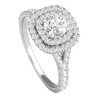 1 ct. tw. Diamond Engagement Ring 14K White Gold