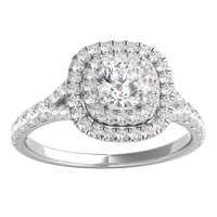 1 ct. tw. Diamond Engagement Ring 14K White Gold