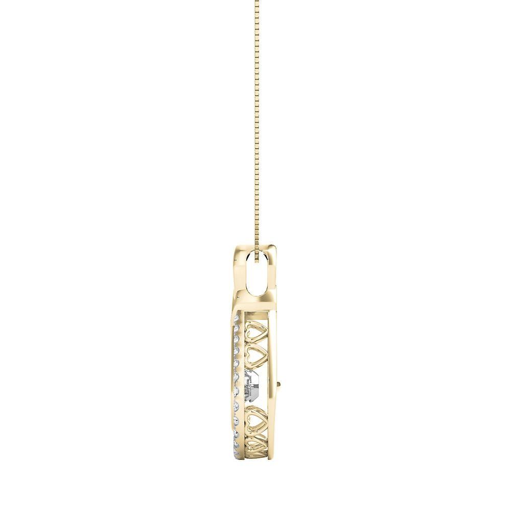 The Beat of Your Heart® 1/3 ct. tw. Diamond Pendant in 10K Yellow Gold