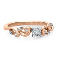 1/8 ct. tw. Diamond Vine Ring 10K Rose Gold