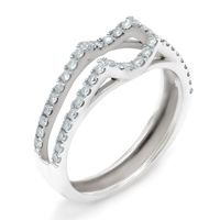 1 ct. tw. Diamond Engagement Ring Set 14K White Gold