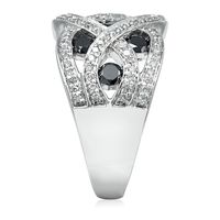 1 1/2 ct. tw. Black & White Diamond Ring 10K Gold