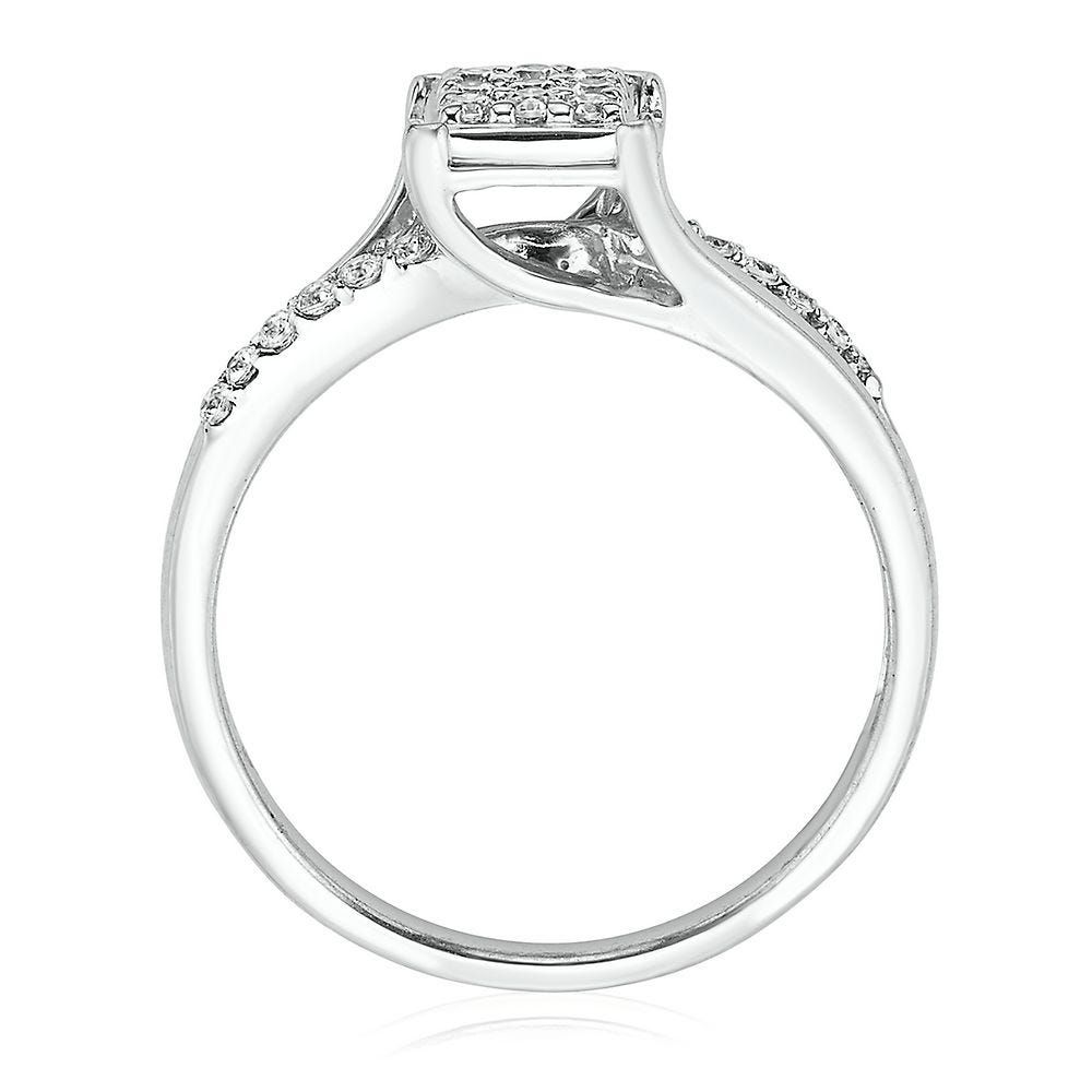 1/ ct. tw. Diamond Ring Sterling Silver