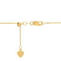 Adjustable Cable Chain in 14K Yellow Gold, 22"
