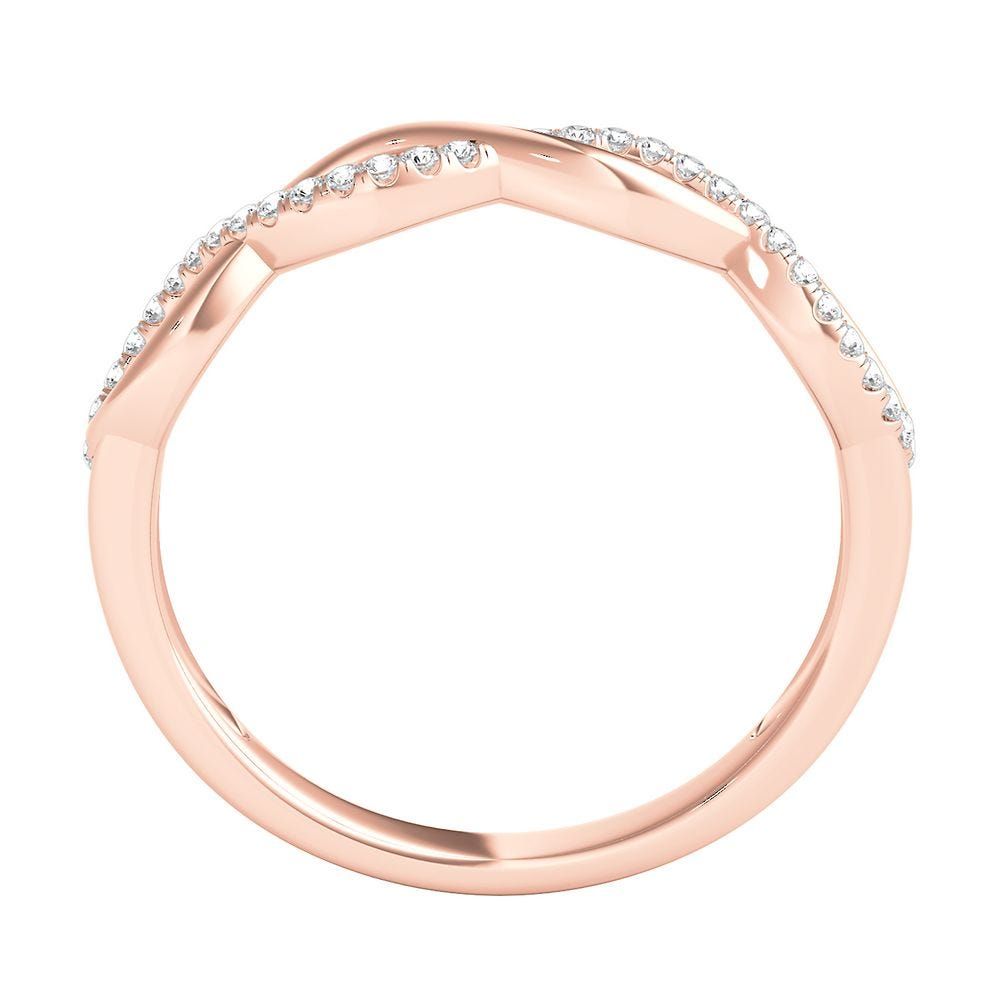 1/10 ct. tw. Diamond Infinity Ring 10K Rose Gold