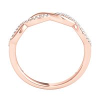 1/10 ct. tw. Diamond Infinity Ring 10K Rose Gold
