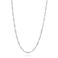 Singapore Chain in Sterling Silver, 22"