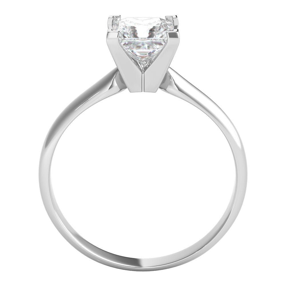 1 ct. tw. Ultima Diamond Princess Cut Solitaire Engagement Ring 14K White Gold