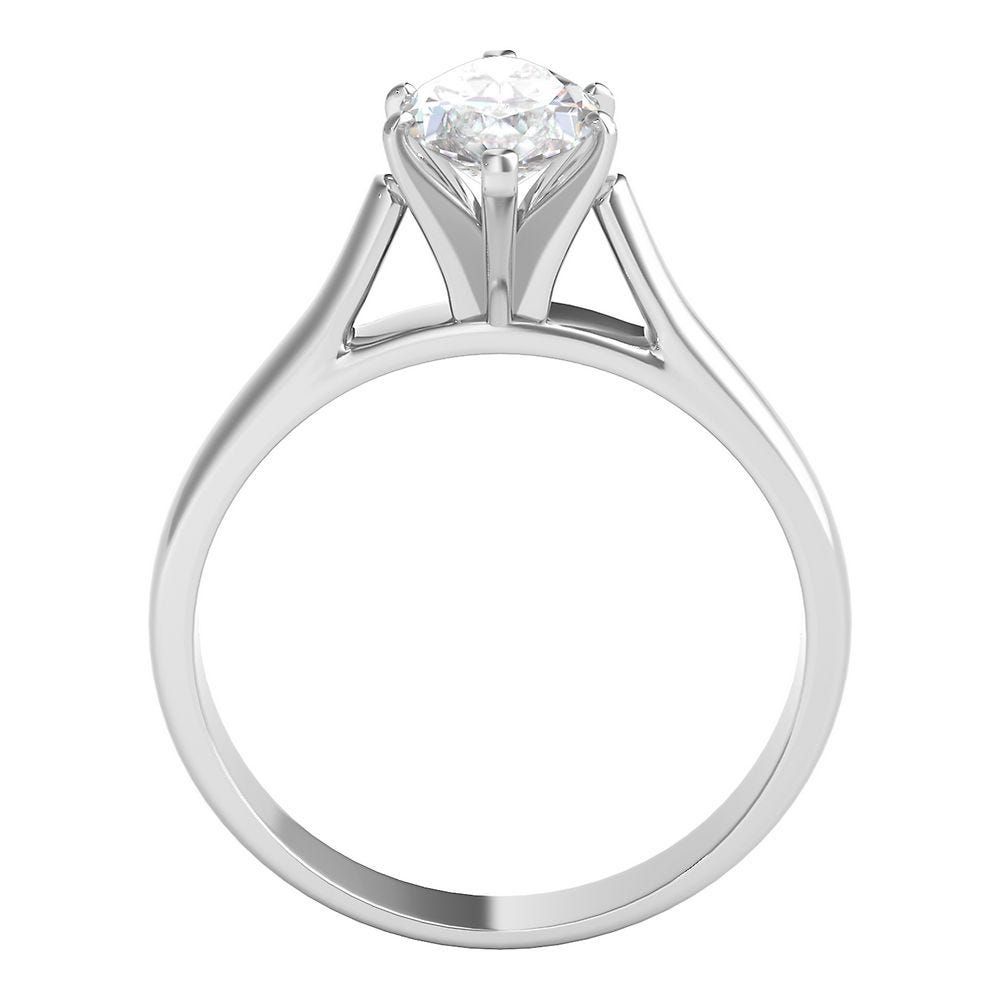 1 ct. tw. Diamond Solitaire Engagement Ring 14K White Gold
