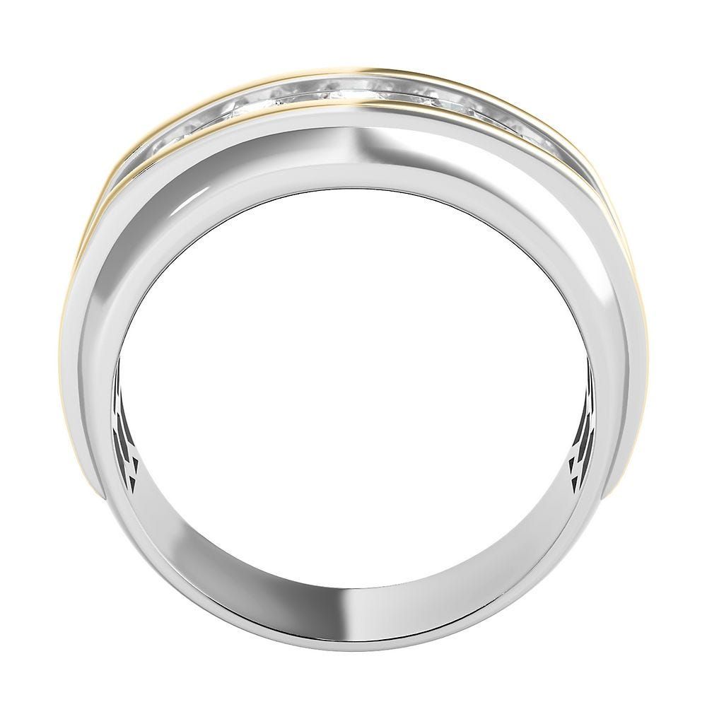 Men's 1 ct. tw. Diamond Two-Tone Ring 10K Gold