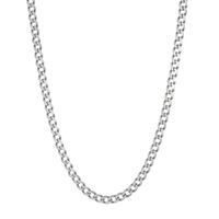 Men's Curb Chain in Sterling Silver, 22"