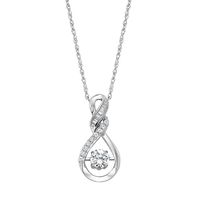 The Beat of Your Heart® Lab-Created White Sapphire Pendant in Sterling Silver