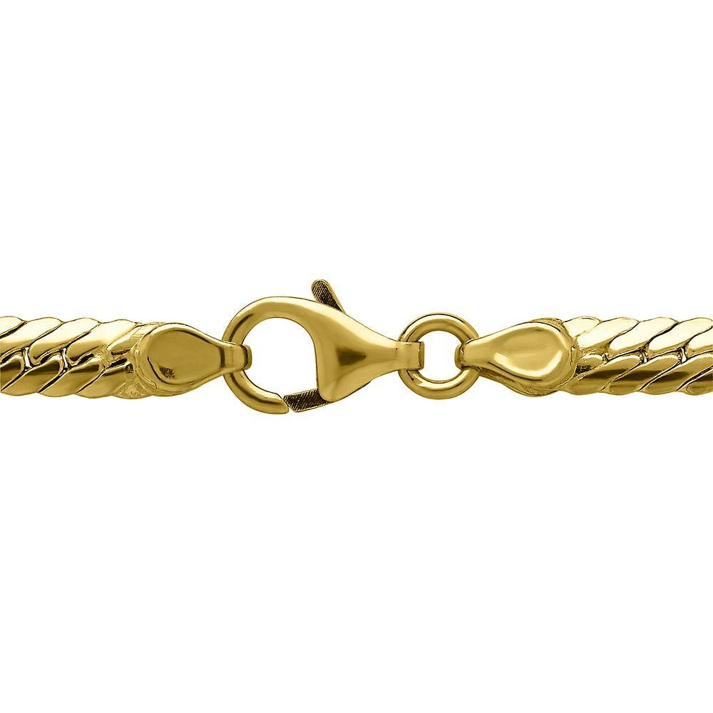 Endura Gold® Herringbone Chain Necklace in 14K Yellow Gold, 18"