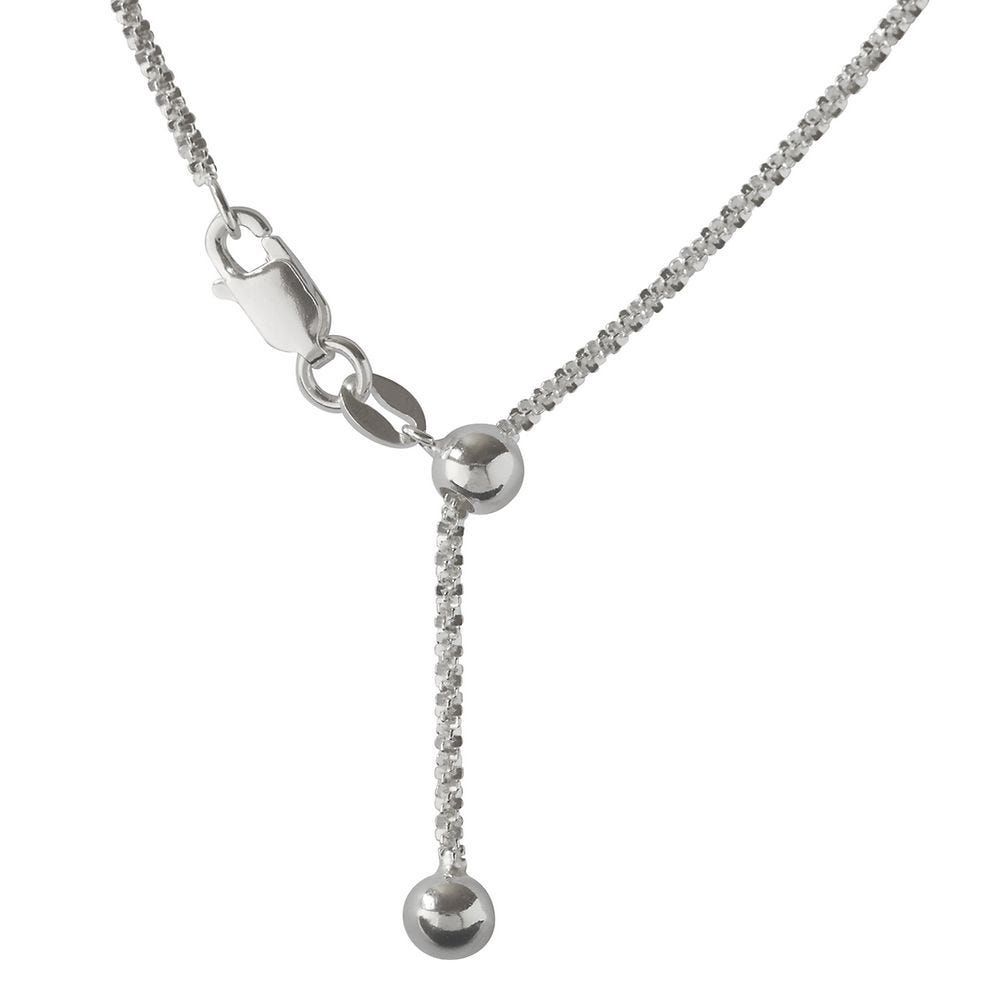 Adjustable Chain in Sterling Silver, 22"